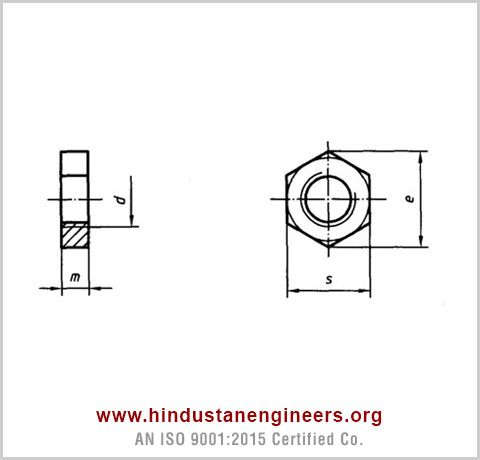 IS 1364 Part 5 Hex Nuts